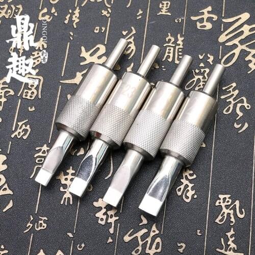Tattoo Grip High Quality Professional Made Grip Stainless Steel Grip with Tips Needles Tattoo Machine TG2138