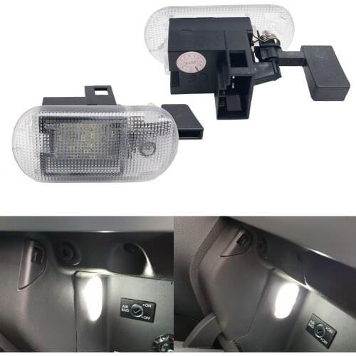 1Pcs White LED Glove Box Light Luggage Lamp For VW Bora Jetta Golf MK4 Variant Caddy Passat B5 B5.5 Touareg Touran