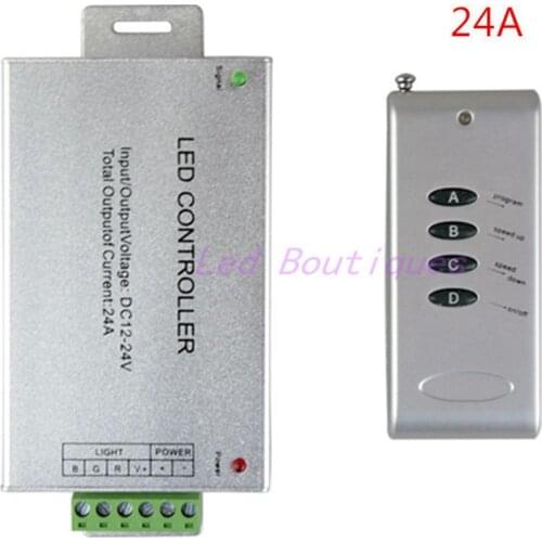 1 pcs/lots) DC12~24V Led controller 12A 24A wireless 4 key RF RGB controller