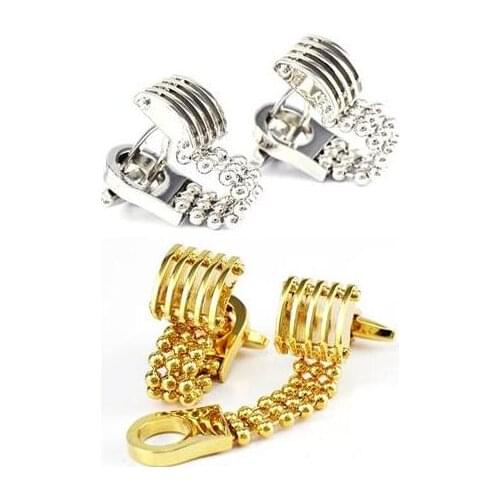 10Pairs/lot Classic Chain Cufflinks Vintage Business Style Shirt Cuff Links Suit Cuff Button Mens Jewelry Wholesale