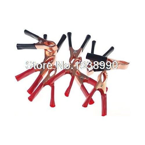 10pcs 30A Electric Terminal Clips Clamp Insulating Plastic Coated 75mm
