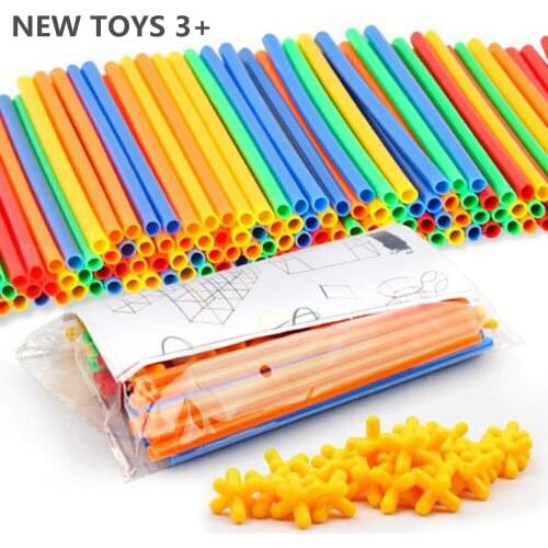 100PCS 300pcs 4D Pipeline Building Blocks Tunnel Shaped Stitching Inserted Construction Assembling Blocks Toys for Children Gift