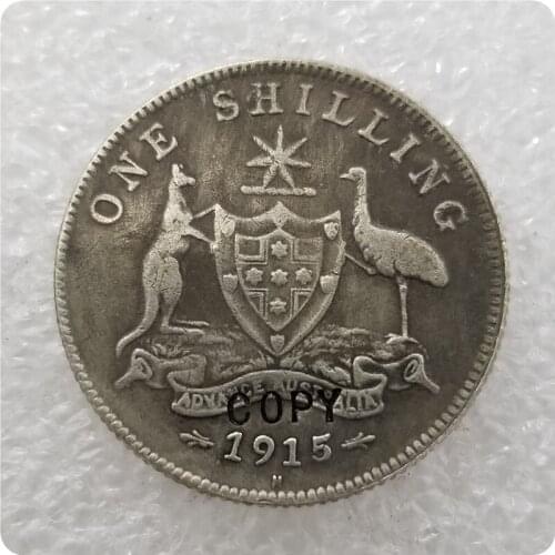 1915-H AUSTRALIAN ONE SHILLING COPY COIN
