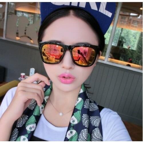 2019 Fashion Square Sunglasses Colorful Mirror Lens Women Mens Sun Glasses UV400 Shades Trend Design Eyewear Oversize Eyeglasses sunglasses Oculos