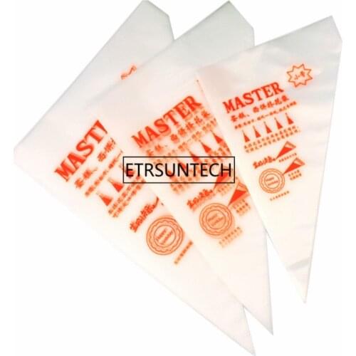 50Set Disposable Cake Cream Pastry Bag Cupcake Icing Piping Decor Bags Cake Plastic Bag Baking Tools