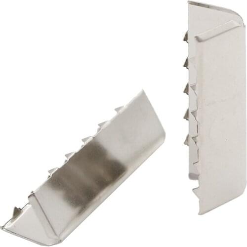 50Pcs/lot High Quality 1.5"Metal Belt Buckle End Tip For Cotton Webbing Tag Bag Key Fob Chains Wholesale