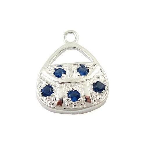 Beadsnice ID25685 925 sterling silver handbag charms for making necklace