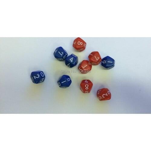 Ten dice D10(0-9)&D10(1-9,double5) Collections, gifts to share , Games toys,Plastic granule,D&D Game of dice