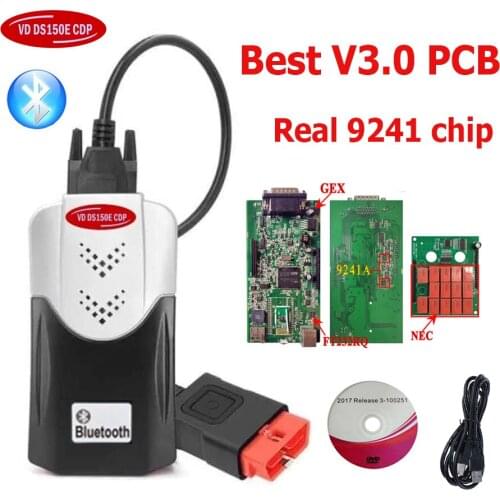 EU Warehouse 2017.R3 with KEYGEN Vd Ds150e Cdp Bluetooth for Delphis Led 3in1 Obd2 Scanner Diagnostic Tools Car Accessories