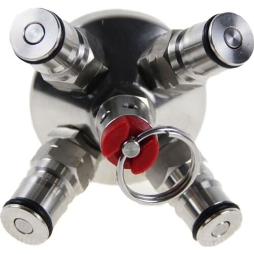 Stainless Steel Mini Keg Tap Dispenser MINI KEG - BALL LOCK TAPPING HEAD (WITH SILICONE DIP TUBE) home brew