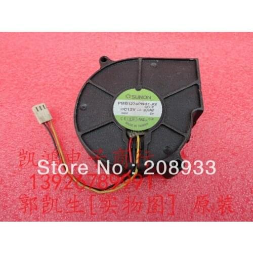 For The 7CM blower built quasi Sunon 7530 12V 3.6W turbine fan PMB1275PNB1-AY+cooling fan