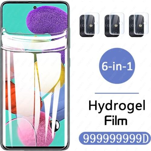 Hydrogel Film For Samsung Galaxy A51 A515F 6.5" Screen Protector Water Gel Protective Film on for samsung a51 5g 4g Camera Glass