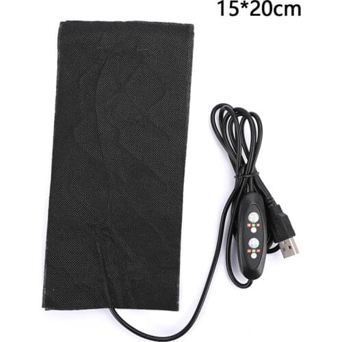 Heating Warm Pad Adjustable Temperature Controller Heat Mat USB Heated Jacket Coat Vest Accessories Carbon Fiber Heated Pads