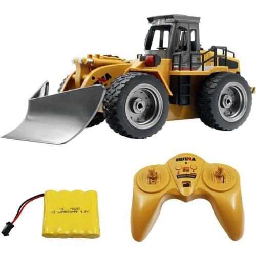 HUINA 1586 1/18 Alloy Snow Truck 6 Channel 2.4GHz Remote Control Engineering Vehicle 2.4Ghz Radio Control