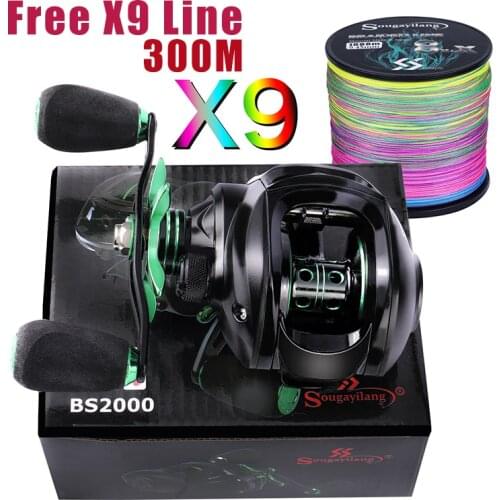 Sougayilang Baitcasting Reel High Speed 8:1:1 Gear Ratio 17+1BB Fresh Saltwater Magnetic Brake System Ultralight Fishing ReeL