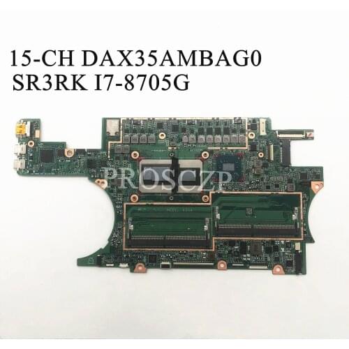 FOR HP 15-CH Laptop motherboard DAX35AMBAG0 with SR3RK I7-8705G 100% working well