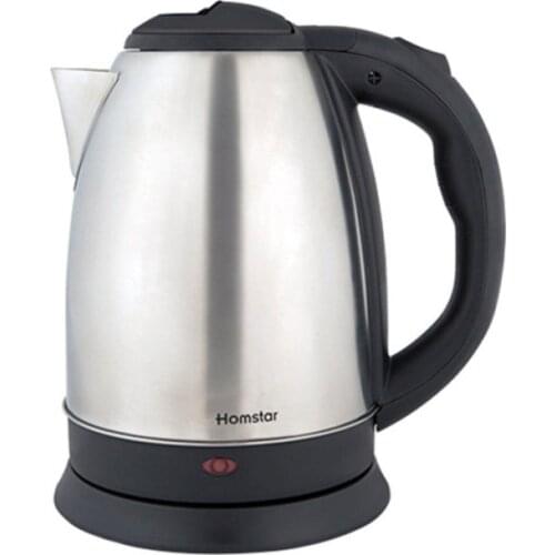 Metallic 1500 W 1.7 L Steel Electric Teapot