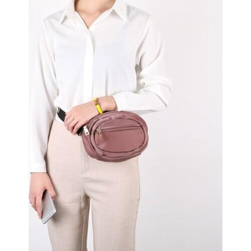 WOONAM Women Fashion Bag Waterproof Nylon Canvas Small Waist Chest Shoulder Bag GB102056