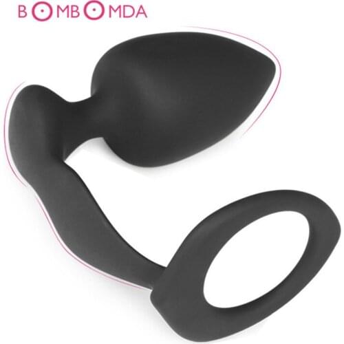 Male Penis Dildo Insert Design Butt Plug Sex Toys For Men Woman Gay Anal Sex , Hollow Anal Plug Adult Masturbation Sex Products