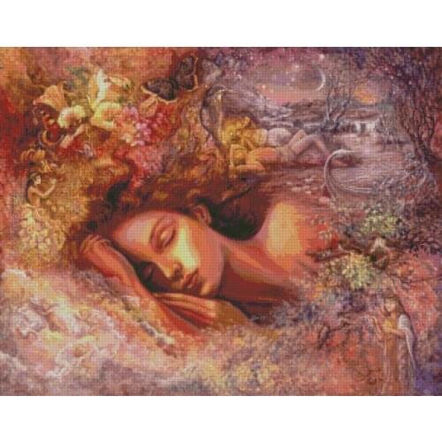 Psyches Dreams Embroidery High Quality Crafts Needlework 14CT Unprinted Cross Stitch Kits DIY Art Handmade Home Decor