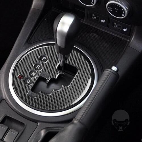 Carbon Fiber Gear Shifter Frame Panel Cover Trim Gear Box Surround Sticker For Mazda MX-5 Miata MX5 NC 2009-2015