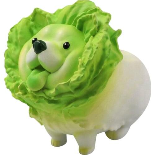 Newest Creative Cabbage Dog Plush Toy Soft Cartoon Vegetable Fairy Plant Stuffed Doll Comfortable Pillow Toys for Children Gifts