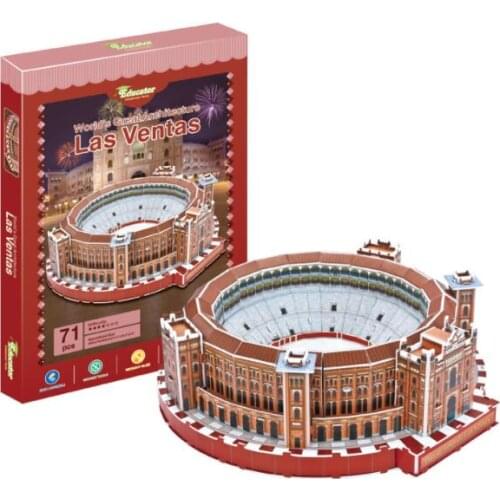 Las Ventas Spain Madrid Architect Learning 3D Paper DIY Jigsaw 3439 Puzzle Model Educational Toy Kits Children Boy Gift Toy