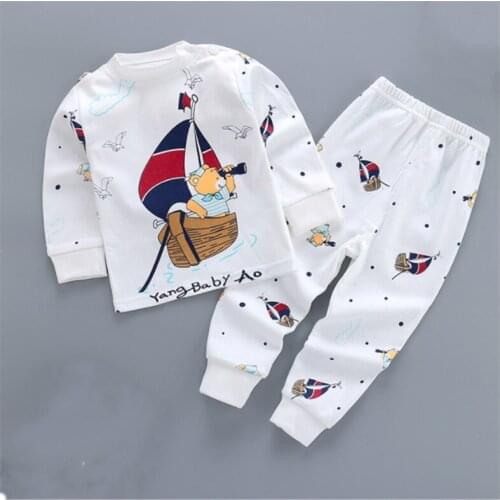 Newborn Baby Clothes Cotton Long Sleeve Infant Clothing Top+Pant 2PCS Cartoon Baby Boys Girls Clothing Unisex Dropshipping E0071