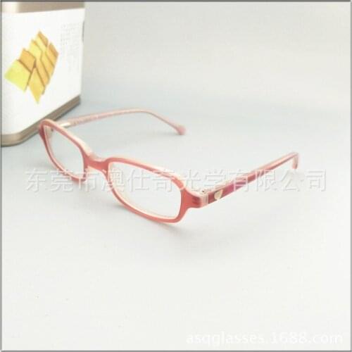 Girl Prom Glasses Frame Customized Plastic Sheet Material Bow Children Baby Myopia Plain Frame
