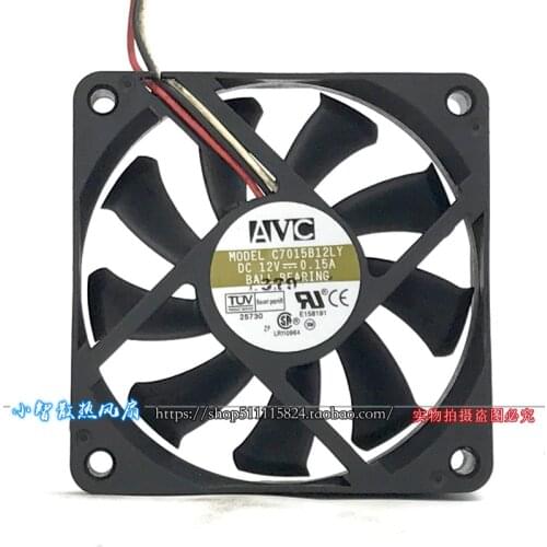 Original genuine C7015B12LY 7015 DC12V 0.15A 7cm CPU silent cooling fan