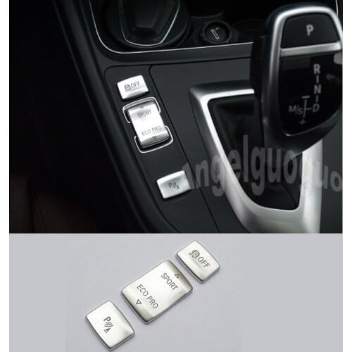 Car Central Handbrake Button Left side Decorative Cover Sticker For BMW 2 Series Coupe F22 1 series F20 Sedan F30 F34 3/4 series