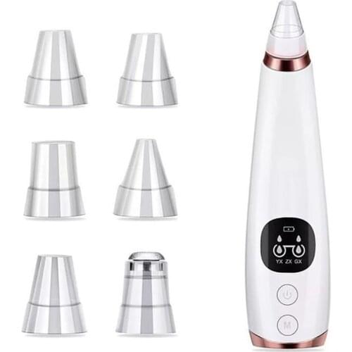 Blackhead Remover Vacuum with 6 Probes, Strong Suction Rechargeable Electric Pore Cleanser Blackhead Extractor Tool for Women