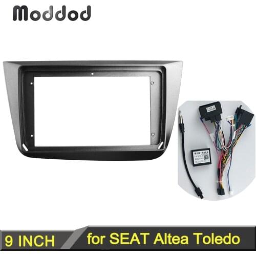 9 INCH Radio Frame for SEAT ALTEA 2004-2015 Dash Mount kit Stereo GPS DVD Player Install Panel Android Adapter Cover Fascia