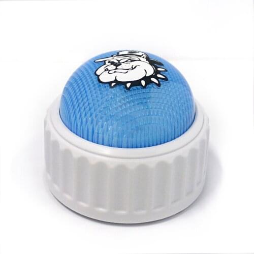 Blue Shell with cute dog painting voice recording sound button for Interactive toy, Can custom LED Lighting Funtion M15