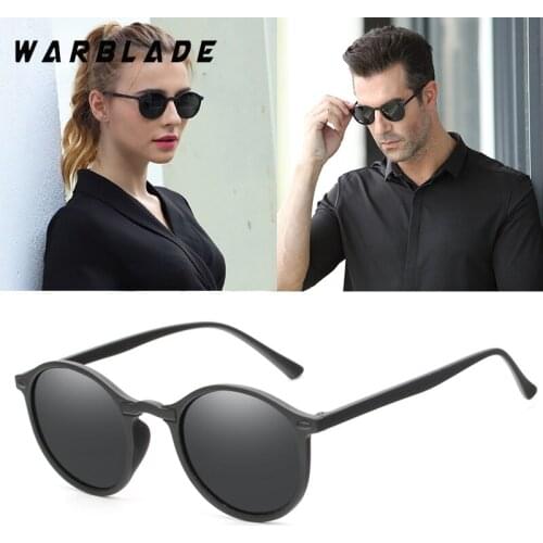 WarBLade 2020 New Women Polarized Round Sunglasses Retro Vintage UV400 Driving Steampunk Eyewear Male Sun Glasses Gafas Ciclismo
