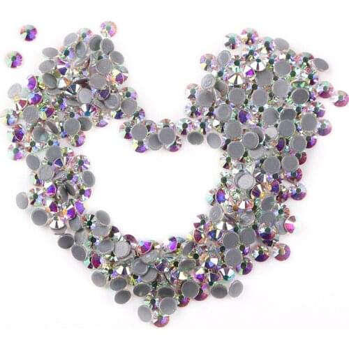 6bags/lot SS30 Crystal AB DMC HotFix FlatBack Rhinestones Hot Fix glitters iron-on garment shoes crystal stone