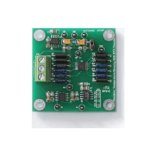 Ultra high precision and resolution of Pt100 three line RTD module circuit board