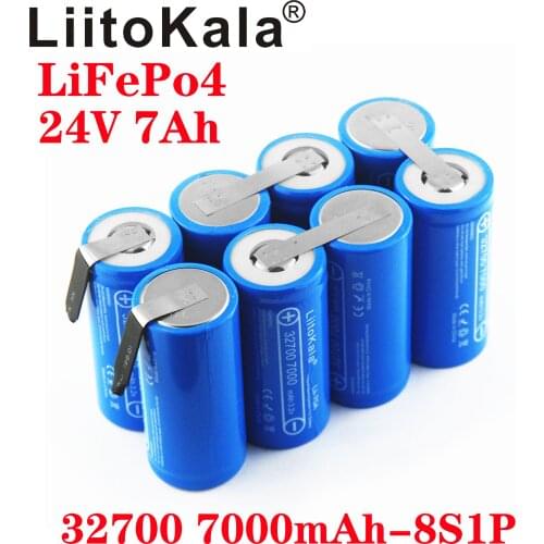 LiitoKala 24V 7Ah 14ah 21ah 32700 7000mAh lii-70A LiFePO4 Battery 35A Continuous Discharge Maximum 55A High power battery DIY