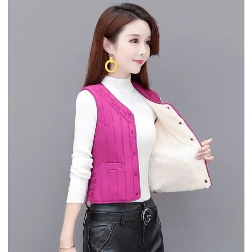 Woman Jacket Vest down Cotton Vest Womens Short Autumn Winter Feather Warm Large Size Inner Vest Chaleco Mujer