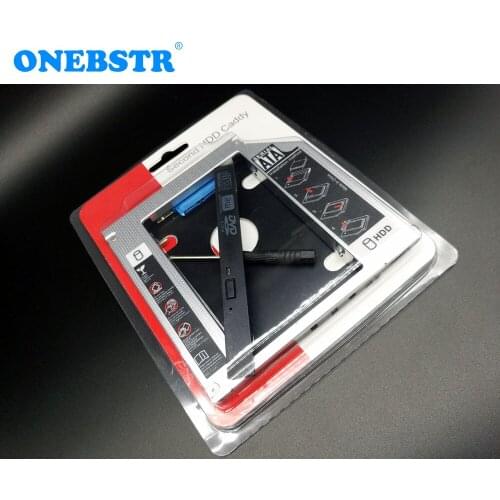 10Pcs/lot Universal Second 2.5'' HDD/SSD Caddy 12.7mm SATA To SATA Hard Drive Adapter For Laptop CD DVD Optical Drive Bay