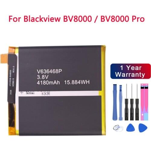 100% Original Blackview 4180mAh V636468P BV 8000 Replacement Battery For Blackview BV8000 / BV8000 Pro Original Mobile Phone