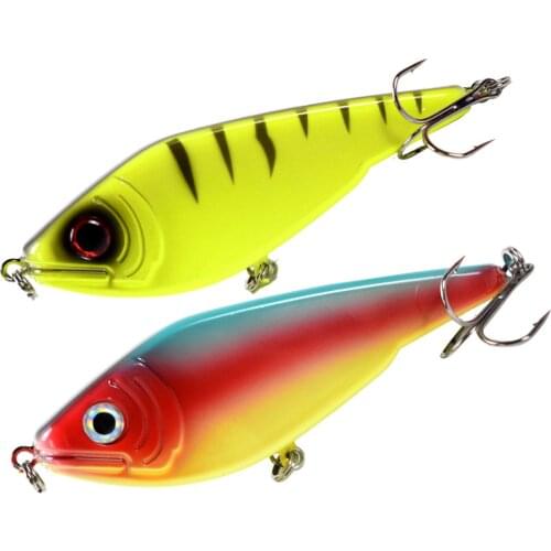 120M 51.5G Hard Sinking Jerkbait Fishing Lures NO.2 Carbon Hooks Big GameFor Pike Bidens Tilapia Snakehead Catfish In Ocean Lake