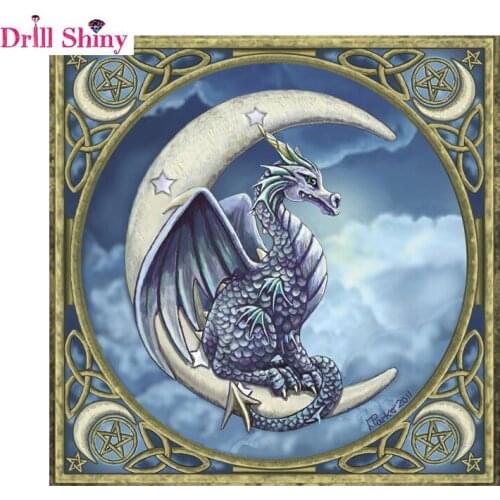 5D Diy Diamond Embroidery Cross Stitch Full Square Mosaic Picture Five Star Dragon Diamond Painting Needlework