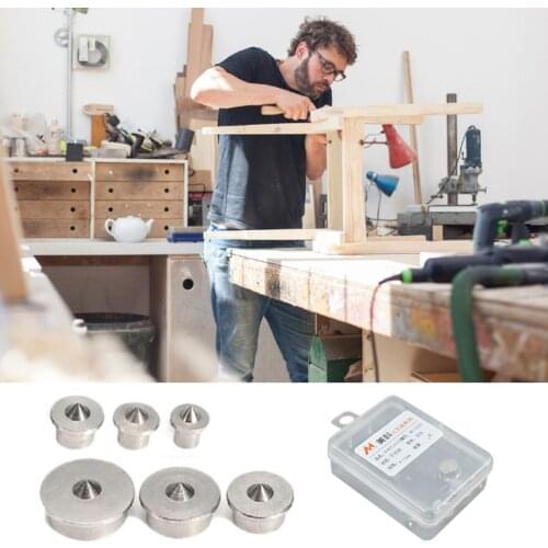 6 PCS 4-12mm Stainless Steel Woodworking Round Dowel Dowel Locator Wooden Dowel Center Flushing Box Top Wooden Pin Locator