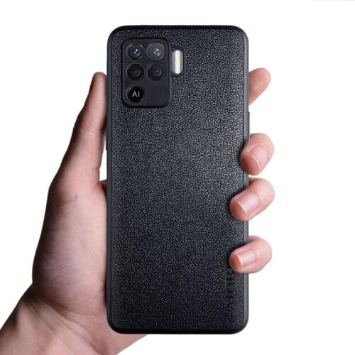 Case for Oppo F19 Pro A94 Reno5 F PU leather funda coque capa Business Style case cover for Oppo F19 Pro