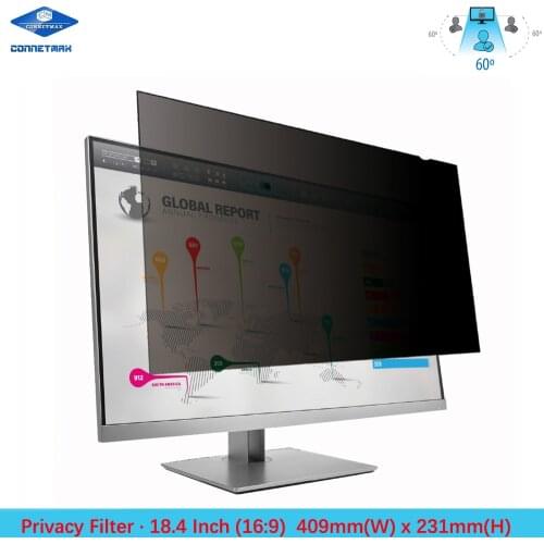 18.4 inch Privacy Filter Screen Protector Film for Widescreen Desktop Monitors 16:9 Ratio