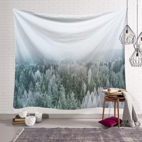 Forest Mountain Tapestry Wall Hanging Room Home Decoration Accessories Blanket Wholesale Price Drop Shipping