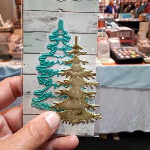JMCRAFT Cute christmas Tree Metal Cutting Dies DIY Scrapbook Handmade Paper Craft Metal Steel Template Dies