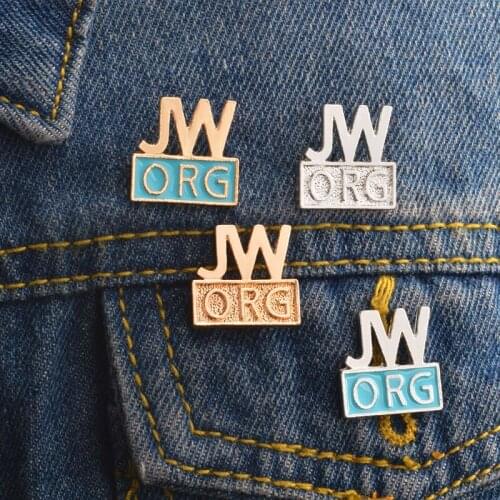 JW.org different colors simple fashion brooch Suitable for Friend as a gift to each other as a clothes hat backpack jewelry