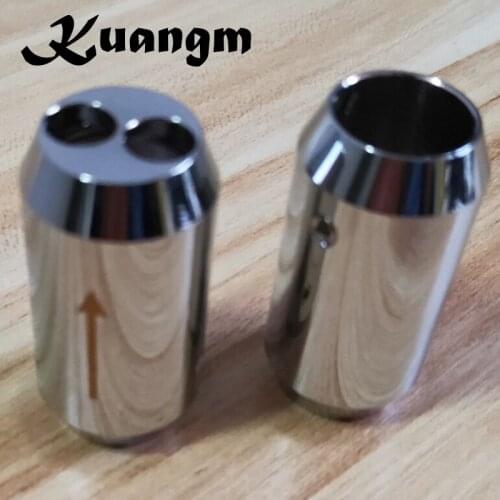 Kangm 4pcs / set Speaker Cable Audio Wire Pant Boot Y splitter Diameter 16mm to Two 8mm/14mm to Two 7mm Diameter